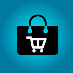 Shopping icon. Online shopping, store, delivery, promotion and shopping cart symbol.