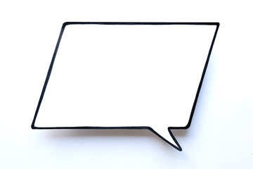 Speech bubble on a white background. Comic cloud with a place for text