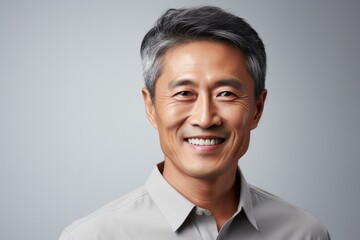 Portrait of a smiling elderly Asian man