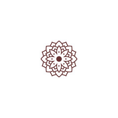 set of mandala vector graphics flower