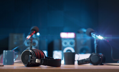 Radio broadcasting station professional equipment