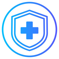 health insurance gradient icon