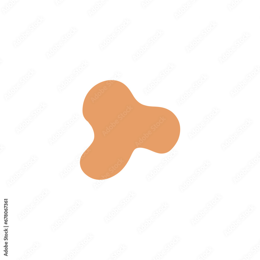 Poster set of blob abstract ornament background shape