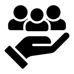 human resources glyph icon