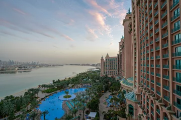 Rolgordijnen View from a hotel room of Atlantis Dubai © Иван Грабилин