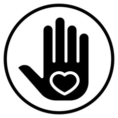 volunteer glyph icon