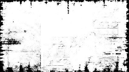 dirty and scratches frame. Vector Grunge Texture. Abstract dust particle and dust grain texture on white background, dirt overlay or screen effect use for grunge background.