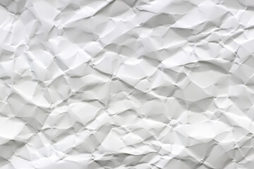 crumpled paper texture. crumpled white paper close-up