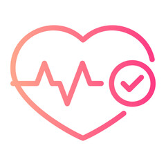 health check gradient icon