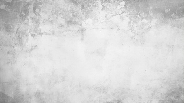 Blank white grunge cement wall texture background, banner, interior, banner, wall white design. White background on cement floor texture - concrete texture - old vintage grunge texture. © Towhidul