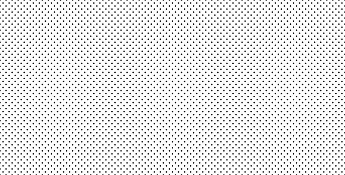 Seamless black polka dot pattern vector image stock illustration.
