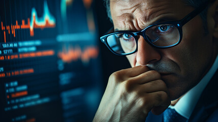 businessman in the stock market