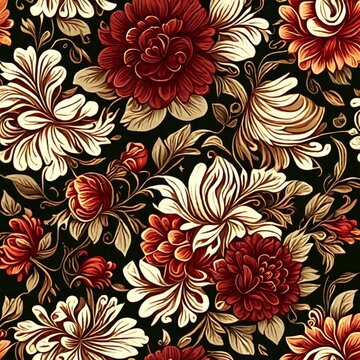 seamless pattern with flowers
