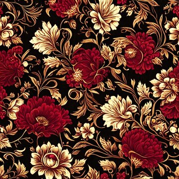 seamless pattern with flowers