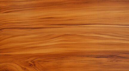 Fototapeta premium A texture of a solid teak wood plank with subtle grains. The surface is uniform and smooth, with the grain patterns barely visible. Warm and natural orange color, transmits an exclusive matte finish.