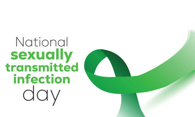 National sexually transmitted infection awareness day. background, banner, card, poster, template. Vector illustration.