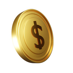 Gold Coins set PNG. Transparent background