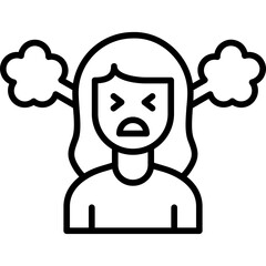 Obraz premium Angry Icon