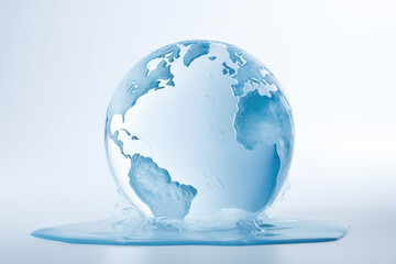 Melting Earth - Climate Change Concept