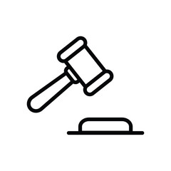 Legal Expenses icon isolate white background vector stock illustration.