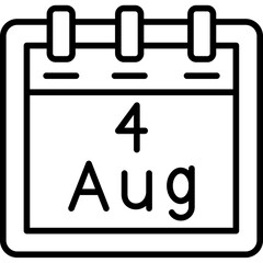 August 4 Icon