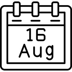 August 16 Icon