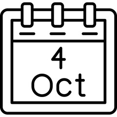 October 4 Icon