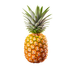 Pineapple, isolated on transparent background, PNG, 300 DPI