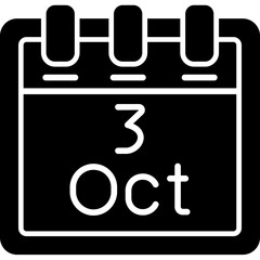 October 3 Icon