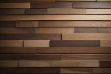 Natural wooden background. Wood blocks. Wall Paneling texture. Wooden squares, tile wallpaper