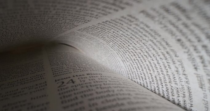 Bible macro slide page inside book of John Jesus has risen