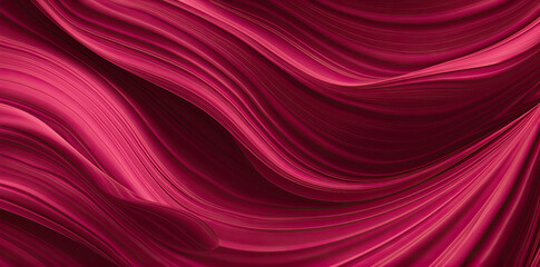 red silk background, red, magenta, burgundy abstract background . Viva magenta wave background color