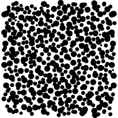 black and white background with dots