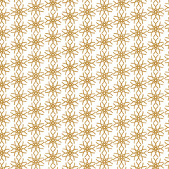 Fototapeta premium Gold East Pattern. Asia Oriental Pattern Texture. Korean Asian Asia Element. Vector Japanese Design. Gold Chinese East Background. China Yellow Chinese Background. Japanese Seamless Japan Pattern.