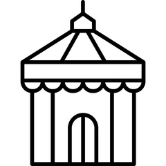 Obraz premium Circus Tent Icon