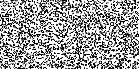 Line Web Classic Pattern. Fun Memphis Concept. Line Abstract Circle. Flat Creative Doodle. Funky Decorative Wallpaper Curve. Retro Geometric Style. Random Dash Ornament. Simple Set Geometry Background