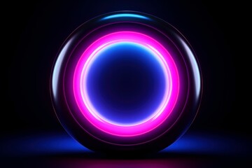 Obraz premium Abstract black hole with dark space galaxy background
