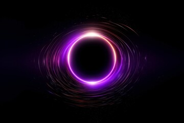 Obraz premium Abstract black hole with dark space galaxy background