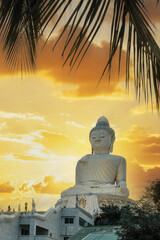 High above Phuket stands the currently famous landmark of the island, the Temple of the Great Buddha. Thais call him Big Buddha.