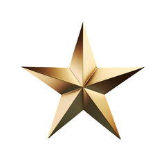 Obraz premium Five-pointed star, star on transparent background, white background, isolated, icon material