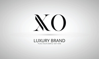 XO X xo initial logo | initial based abstract modern minimal creative logo, vector template image. luxury logotype logo, real estate homie logo. typography logo. initials logo