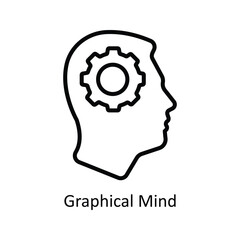 Graphical mind vector outline Icon Design illustration. Business And Management Symbol on White background EPS 10 File