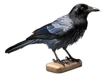 Obraz premium A crow on transparent background, PNG file