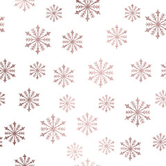 rosegoldene Schneeflocken overlayer transparenter Hintergrund 

