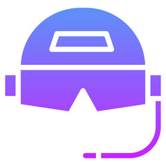Pilot Helmet Icon