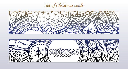 Christmas pattern. cartoon doodle designe. party card