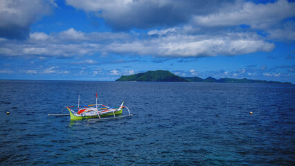 Traditional Fishing Boat on the sea