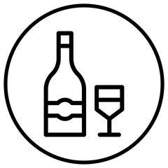 Wine Vector Icon Design Illustration