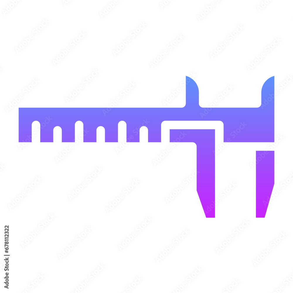 Poster vernier caliper icon