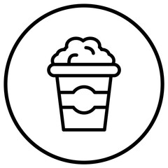 Pop corn Vector Icon Design Illustration
